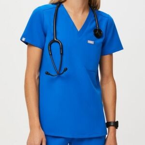 Figs Women's Blue Scrub Top